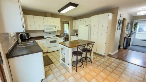 1213 4 Avenue, Wainwright, AB - Indoor Photo Showing Kitchen With Double Sink