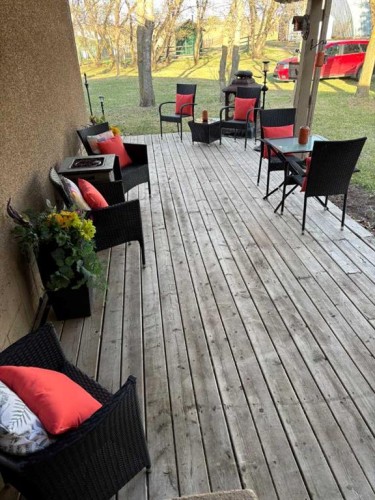 49425 Hwy 870, Innisfree, AB - Outdoor With Deck Patio Veranda