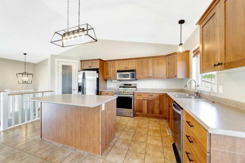 74 Hawkstone Estates, Rural Vermilion River, County Of, AB - Indoor Photo Showing Kitchen With Double Sink