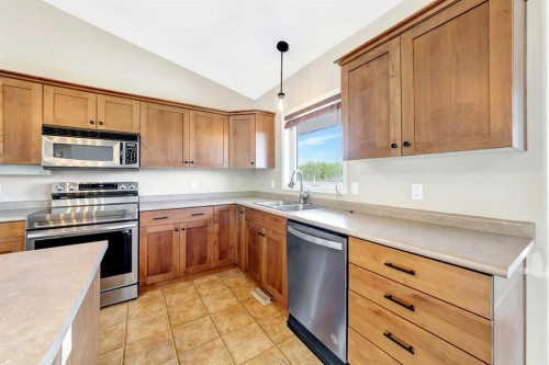 74 Hawkstone Estates, Rural Vermilion River, County Of, AB - Indoor Photo Showing Kitchen With Double Sink