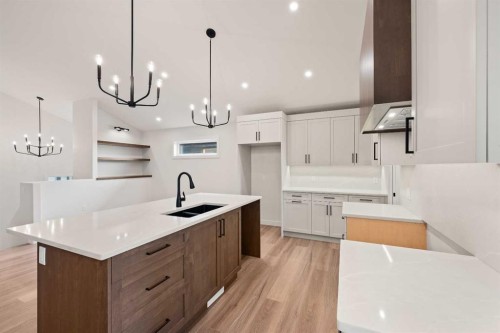 6021 20 Street, Lloydminster, AB - Indoor Photo Showing Kitchen With Double Sink With Upgraded Kitchen