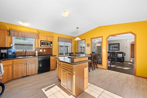 5207 52 Avenue, Blackfoot, AB - Indoor Photo Showing Kitchen With Double Sink