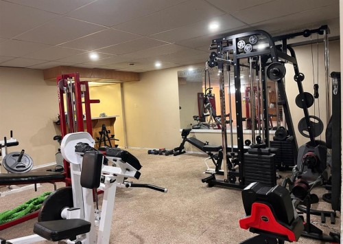 1005 15 Street, Wainwright, AB - Indoor Photo Showing Gym Room