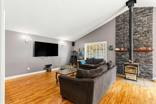 108 Walter Street, Paradise Hill, SK - Indoor Photo Showing Living Room With Fireplace