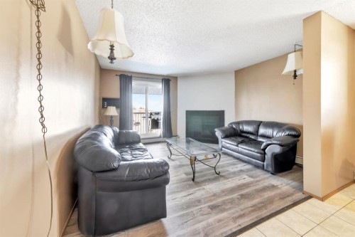 309-3007 57A Avenue, Lloydminster, AB - Indoor Photo Showing Living Room With Fireplace
