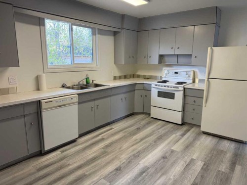 5120 45 Street, Provost, AB - Indoor Photo Showing Kitchen With Double Sink