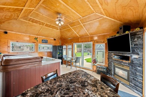 5703 35 Street, Lloydminster, AB - Indoor With Fireplace