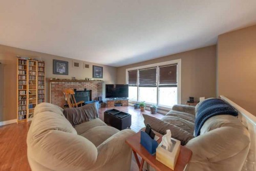 2903 58 Ave, Lloydminster, AB - Indoor Photo Showing Living Room With Fireplace