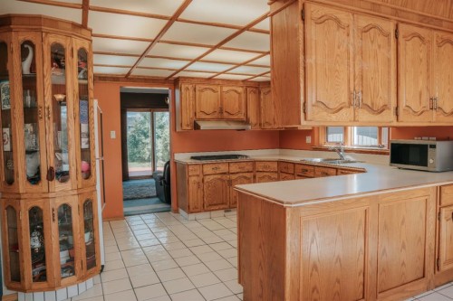 517 22 Street, Wainwright, AB - Indoor Photo Showing Kitchen With Double Sink