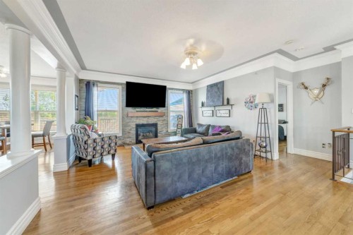 407 1 Avenue Nw, Waseca, SK - Indoor Photo Showing Living Room With Fireplace