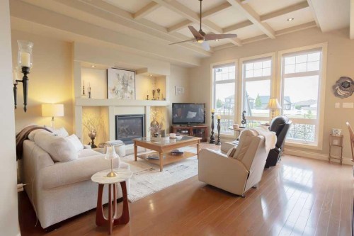 2809 11 Avenue, Wainwright, AB - Indoor Photo Showing Living Room With Fireplace