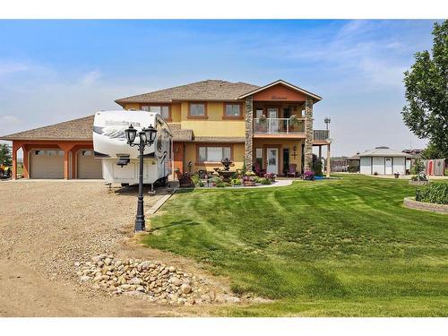 18 205010 Range Road 145, Rural Newell, County Of, AB - Outdoor With Balcony With Deck Patio Veranda With Facade