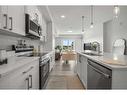 317-80 Carrington Plaza Nw, Calgary, AB  - Indoor Photo Showing Kitchen With Double Sink With Upgraded Kitchen 