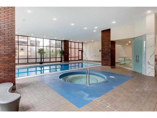 500J-500 Eau Claire Avenue Sw, Calgary, AB - Indoor Photo Showing Other Room With In Ground Pool