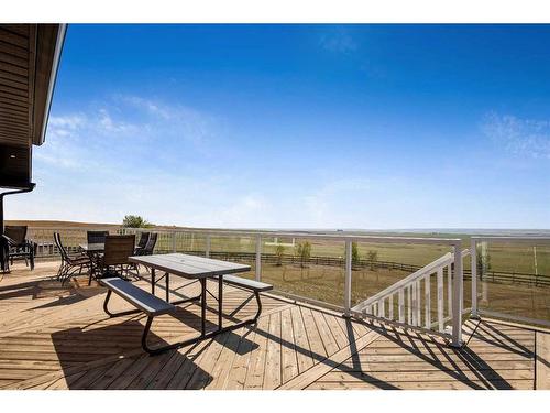 152081 Range Road 222, Rural Vulcan County, AB - Outdoor With Deck Patio Veranda With View