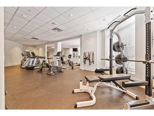 305-600 Princeton Way Sw, Calgary, AB - Indoor Photo Showing Gym Room