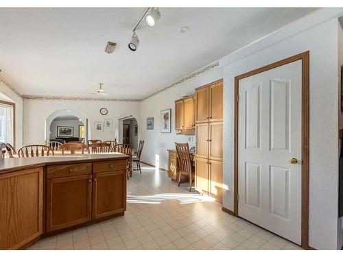 33567 Highway 584, Rural Mountain View County, AB - Indoor Photo Showing Kitchen With Double Sink