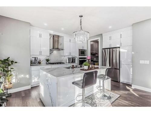 116 Sandpiper Landing, Chestermere, AB - Indoor Photo Showing Kitchen With Upgraded Kitchen