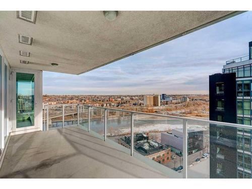 1505-519 Riverfront Avenue Se, Calgary, AB - Outdoor With Balcony With View With Exterior