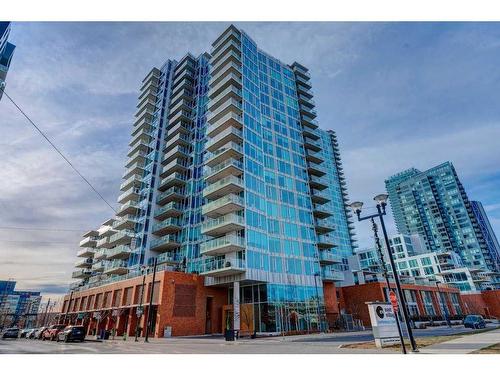 1505-519 Riverfront Avenue Se, Calgary, AB - Outdoor With Balcony With Facade