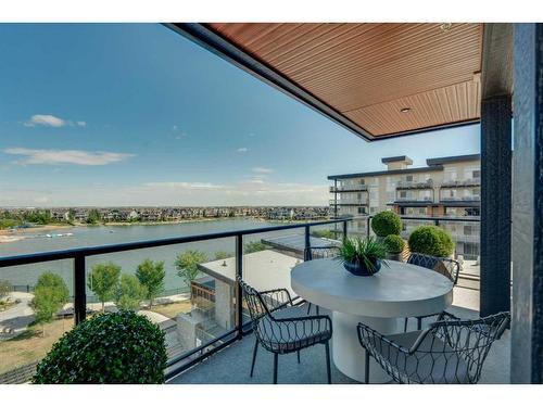 501-2231 Mahogany Boulevard Se, Calgary, AB - Outdoor With Body Of Water With Balcony With View With Exterior