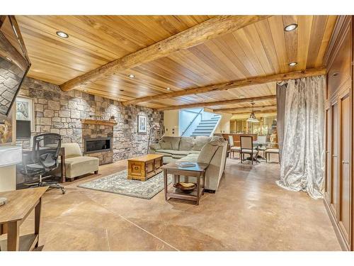 919 Rideau Road Sw, Calgary, AB - Indoor With Fireplace