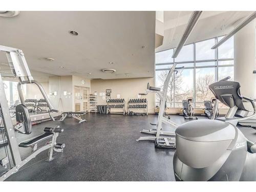 2102-99 Spruce Place Sw, Calgary, AB - Indoor Photo Showing Gym Room