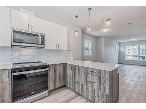254-301 Redstone Boulevard Ne, Calgary, AB - Indoor Photo Showing Kitchen With Upgraded Kitchen