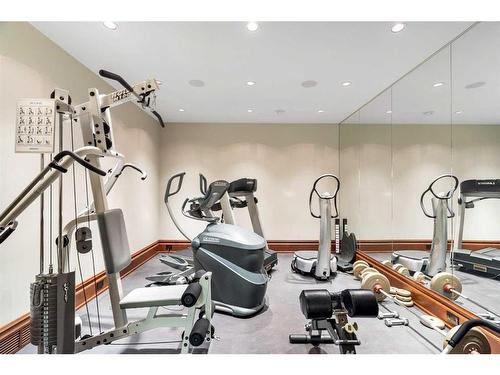 80 Willow Park Green Se, Calgary, AB - Indoor Photo Showing Gym Room