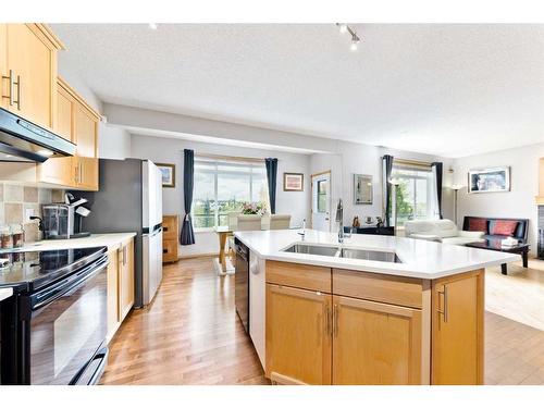 140 West Creek Glen, Chestermere, AB - Indoor Photo Showing Kitchen With Double Sink