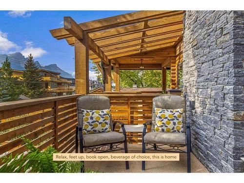 3-1235 1St Avenue, Canmore, AB - Outdoor With Deck Patio Veranda
