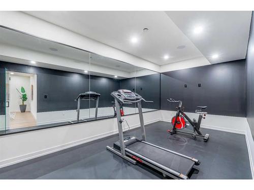 120 13 Street Ne, Calgary, AB - Indoor Photo Showing Gym Room
