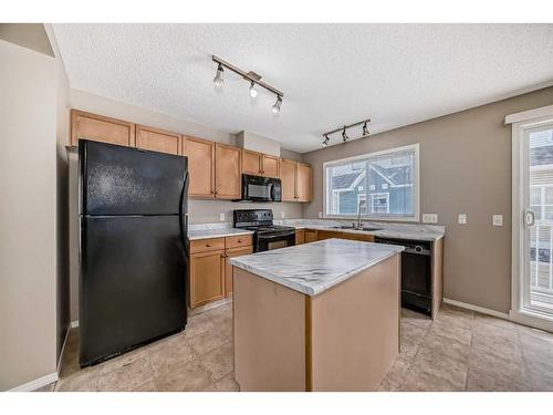 156 Promenade Way Se, Calgary, AB - Indoor Photo Showing Kitchen With Double Sink