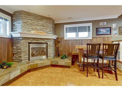 38013 Range Road 275, Rural Red Deer County, AB - Indoor With Fireplace
