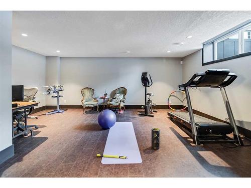 13 Spyglass Point, Rural Rocky View County, AB - Indoor Photo Showing Gym Room