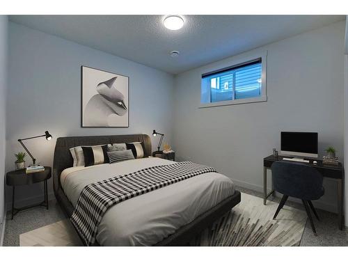 216 Herron Mews Ne, Calgary, AB - Indoor Photo Showing Bedroom