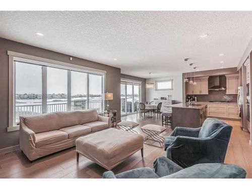 132 Marquis View Se, Calgary, AB - Indoor Photo Showing Living Room