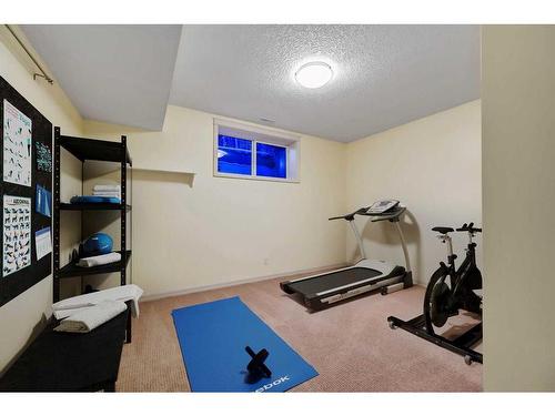199 Crawford Drive, Cochrane, AB - Indoor Photo Showing Gym Room