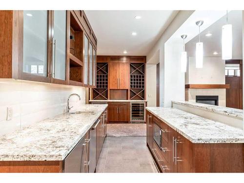 212 Aspen Meadows Court Sw, Calgary, AB - Indoor Photo Showing Kitchen With Upgraded Kitchen