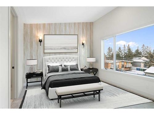 4204 7 Avenue Sw, Calgary, AB - Indoor Photo Showing Bedroom