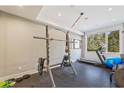 47 Aspen Ridge Court Sw, Calgary, AB - Indoor Photo Showing Gym Room