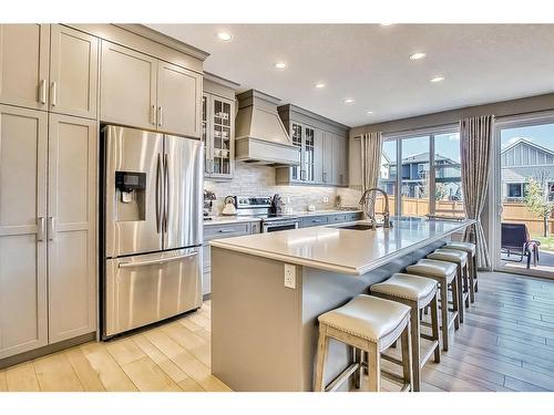 46 Cranbrook Cove Se, Calgary, AB - Indoor Photo Showing Kitchen With Stainless Steel Kitchen With Upgraded Kitchen