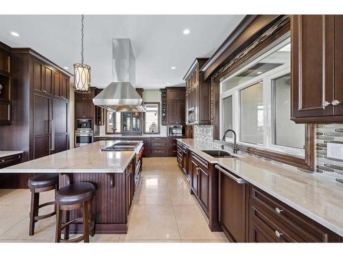 242036 96 Street East, Rural Foothills County, AB - Indoor Photo Showing Kitchen With Upgraded Kitchen