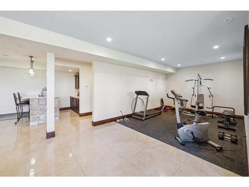 242036 96 Street East, Rural Foothills County, AB - Indoor Photo Showing Gym Room