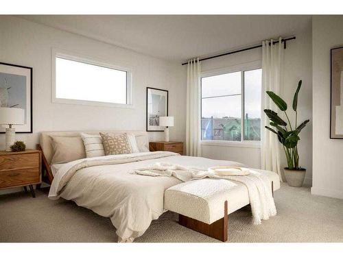 61 Shale Avenue, Cochrane, AB - Indoor Photo Showing Bedroom
