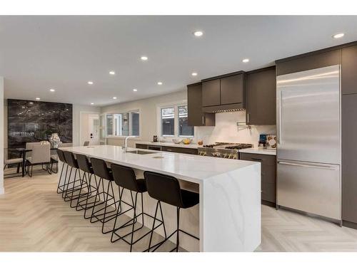 507 Willow Brook Drive Se, Calgary, AB - Indoor Photo Showing Kitchen With Stainless Steel Kitchen With Upgraded Kitchen