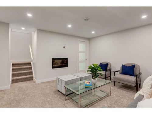 507 Willow Brook Drive Se, Calgary, AB - Indoor With Fireplace