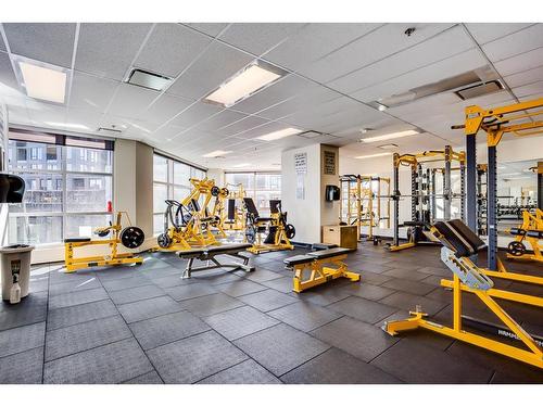 1202-220 12 Avenue Se, Calgary, AB - Indoor Photo Showing Gym Room