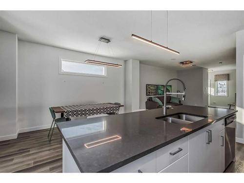 10 Cornerstone Road Ne, Calgary, AB - Indoor Photo Showing Kitchen With Double Sink