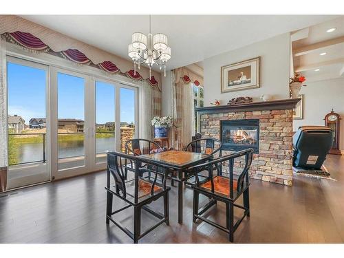 42 Waters Edge Drive, Heritage Pointe, AB - Indoor With Fireplace